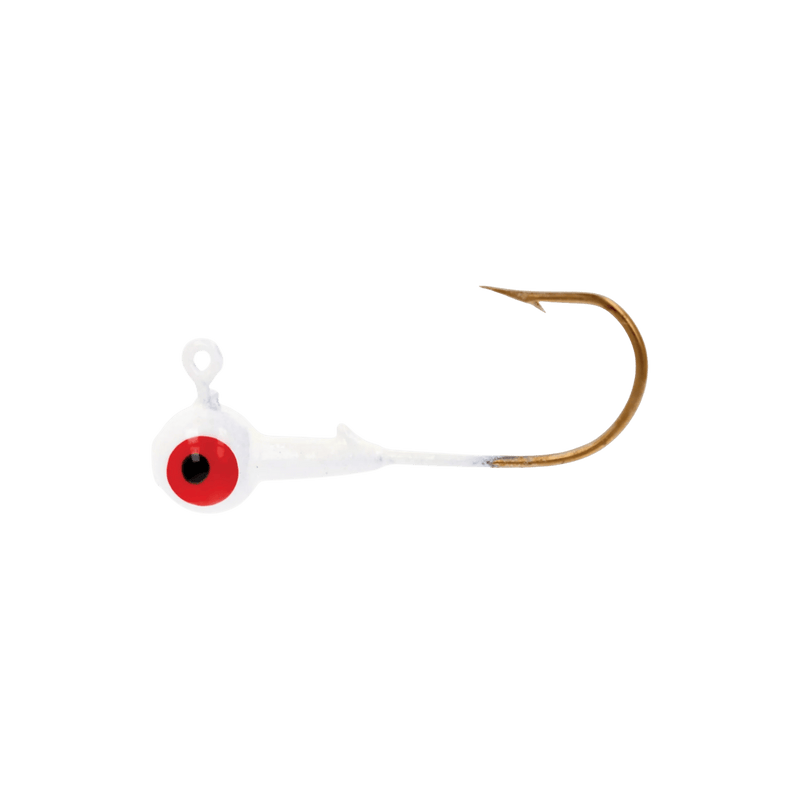 Load image into Gallery viewer, EAGLE CLAW WALLEYE/PERCH JIGS 1-16 / White Eagle Claw Ball Head Jig
