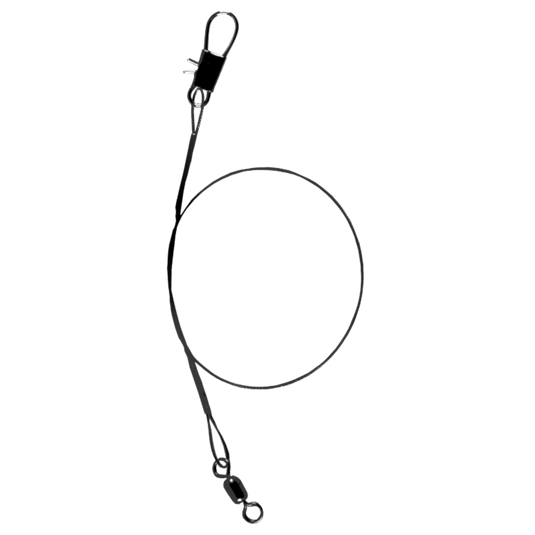 EMERY TERMINAL TACKLE Compac Wire Wound Black Leaders