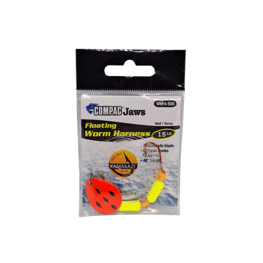 EMERY WORM HARNESS 5 Diamonds Orange Compac Floating Worm Harness