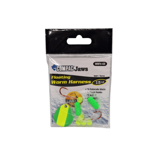 EMERY WORM HARNESS Green Stripe Compac Floating Worm Harness