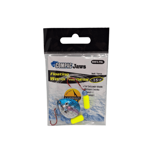 EMERY WORM HARNESS Prism Blue Compac Floating Worm Harness