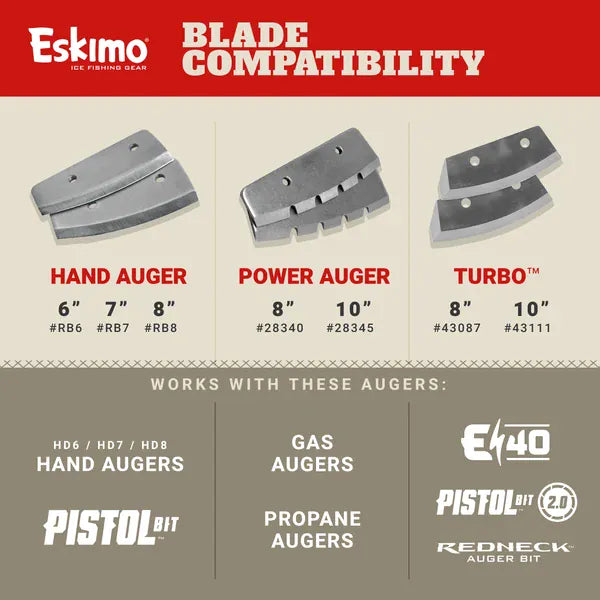 Load image into Gallery viewer, ESKIMO AUGER BLADES Eskimo Turbo Replacement Auger Blades
