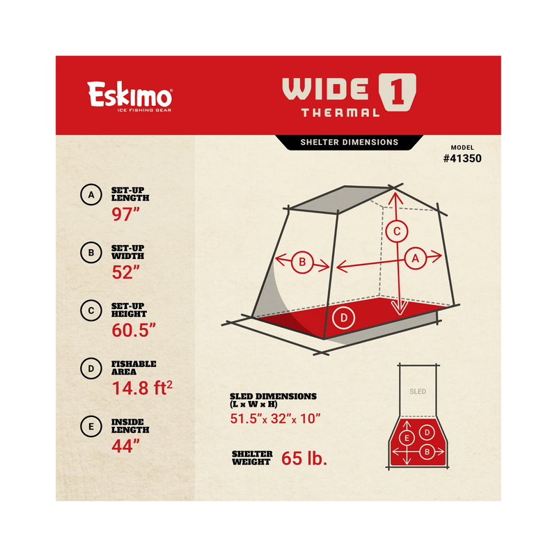 Load image into Gallery viewer, ESKIMO WIDE 1 THERMAL Eskimo Wide 1 Thermal Flip-Over Shelter
