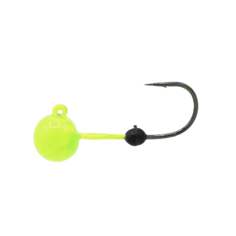 Load image into Gallery viewer, EUROTACKLE ICE JIGS #4 1-16 / Chartreuse Eurotackle Micro Finesse Tungsten Soft-Lock Head
