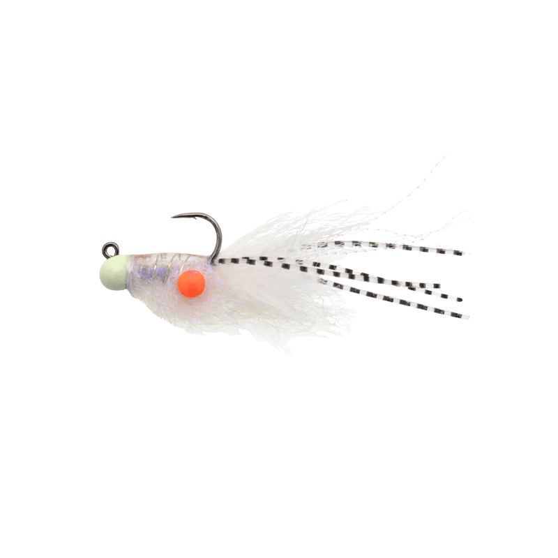 Load image into Gallery viewer, EUROTACKLE ICE JIGS White Glow Euro Tackle Gamma Fly
