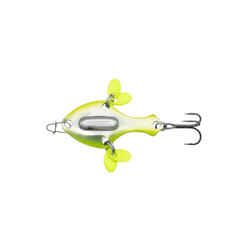 Load image into Gallery viewer, EUROTACKLE ICE SPOONS 1-20 / Chartreuse Eurotackle Micro Spade Blade
