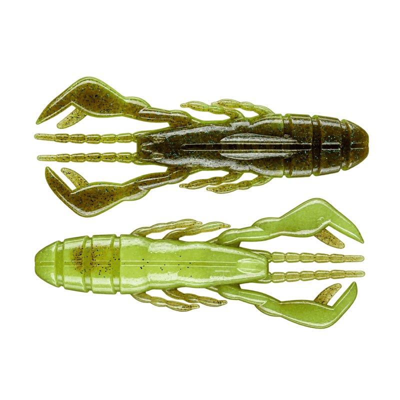 Load image into Gallery viewer, EVERGREEN CRAWS/CREATURE 3" / Grn Pump Blk-Chart Ever Green Claw Motion
