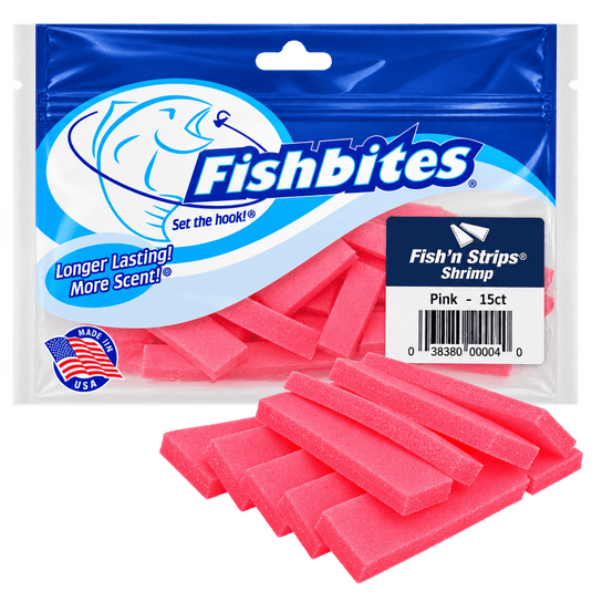 FISHBITES SALTWATER Pink Fishbites Fish'N Strips