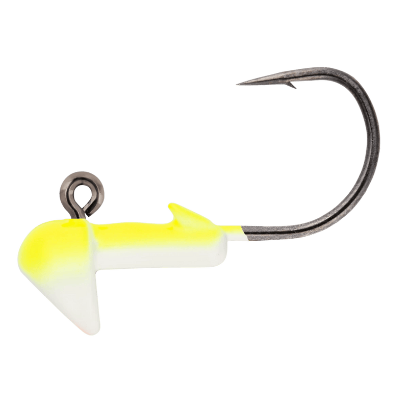 Load image into Gallery viewer, Fishing World 1/4 / Super Glow Chartreuse Northland Tungsten Short Shank Stand-Up Jig
