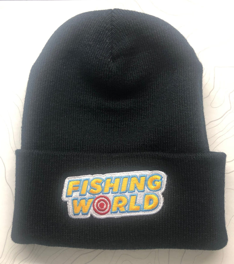 Load image into Gallery viewer, FISHING WORLD TOUQUE Black Fishing World Toque
