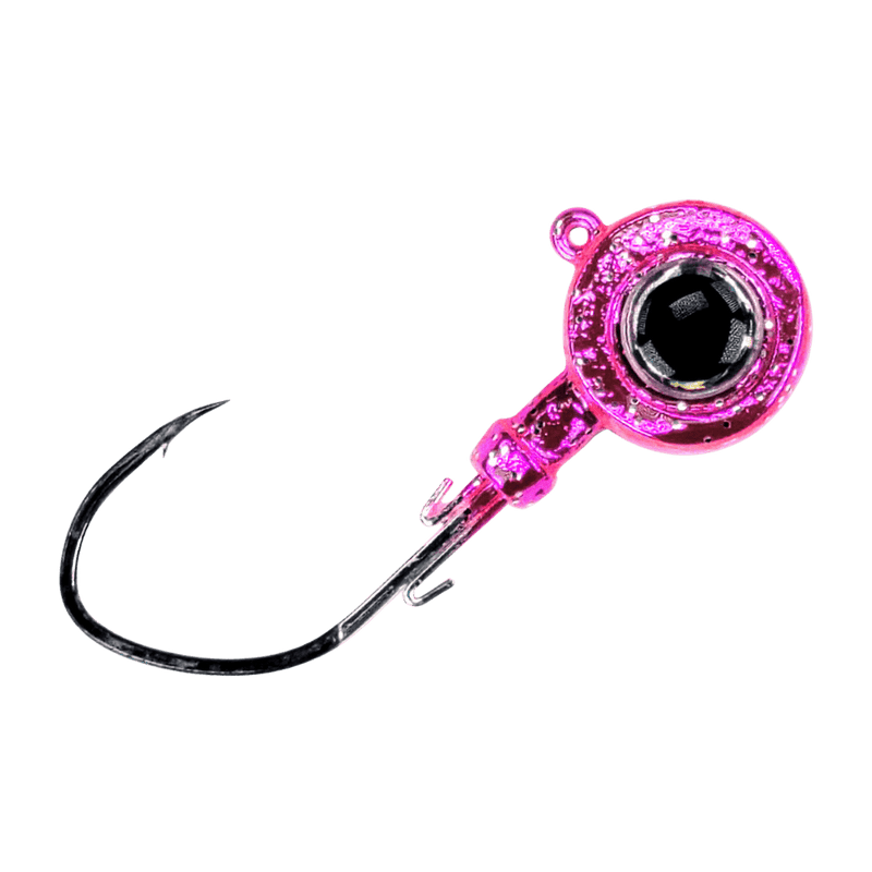 Load image into Gallery viewer, GAMAKATSU ALL JIGS 3-16 / Chrome Pink Sparkle Gamakatsu Maxeye Jig Pill Head
