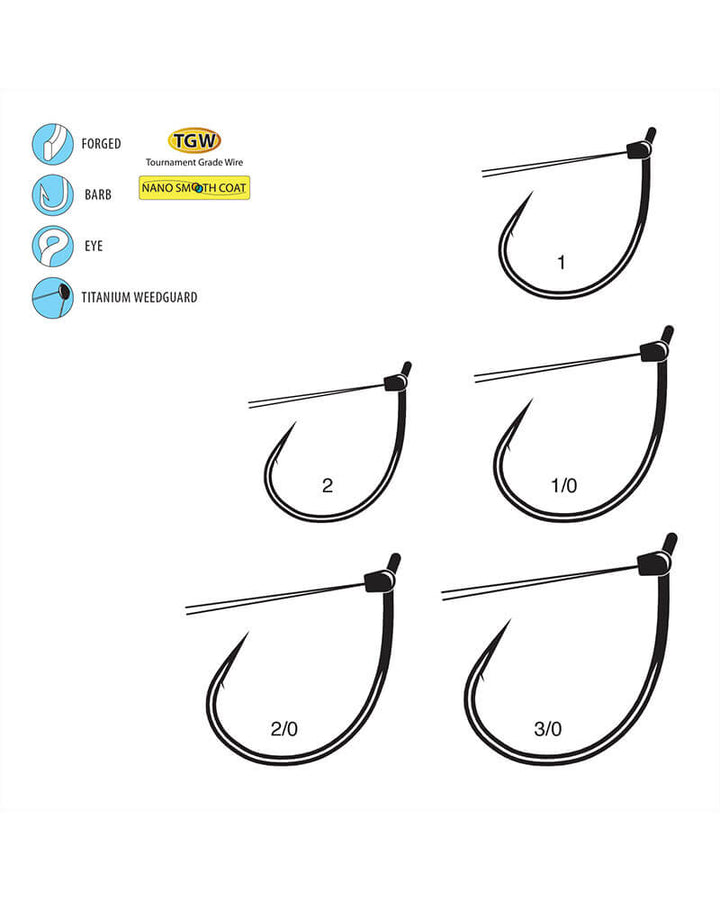 Gamakatsu Tournament Grade Wire Weedless Wacky Hook | Fishing World