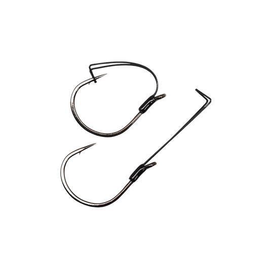GAMAKATSU BASS HOOKS 1-0 Gamakatsu Finesse Wide Gap Weedless (Black)