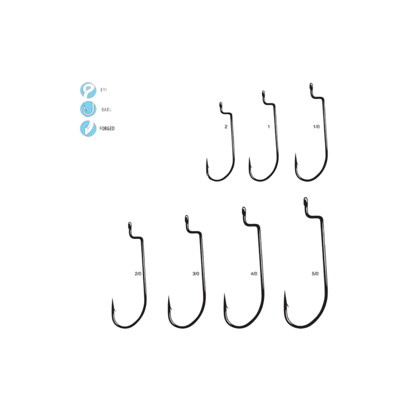 Load image into Gallery viewer, GAMAKATSU BASS HOOKS Gamakatsu Worm Offset Shank, O&#39;Shaughnessy Bend
