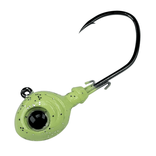 GAMAKATSU SWIM JIGS 3-4 / Glow Gamakatsu Maxeye Jig Swim Head