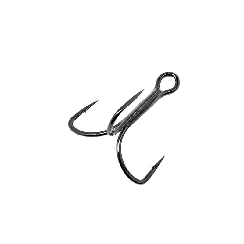 Load image into Gallery viewer, GAMAKATSU TREBLE HOOKS 4 / Black Gamakatsu Treble Extra Wide Gap (EWG)
