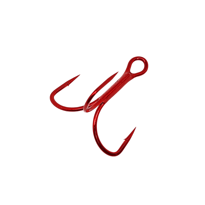 Load image into Gallery viewer, GAMAKATSU TREBLE HOOKS 4 / Red Gamakatsu Treble Extra Wide Gap (EWG)
