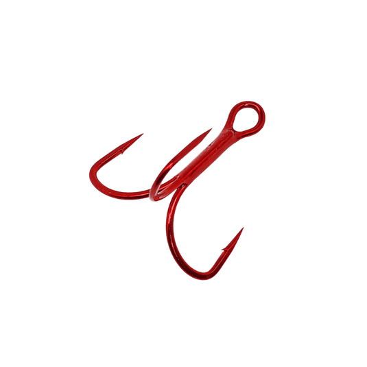 GAMAKATSU TREBLE HOOKS 4 / Red Gamakatsu Treble Extra Wide Gap (EWG)