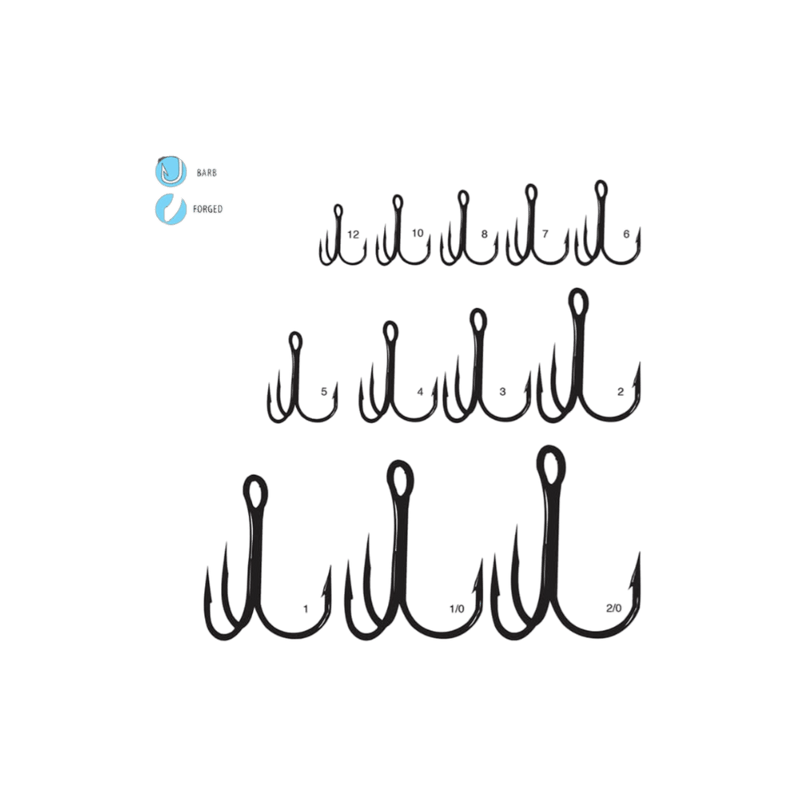 Load image into Gallery viewer, GAMAKATSU TREBLE HOOKS Gamakatsu Treble Round Bend
