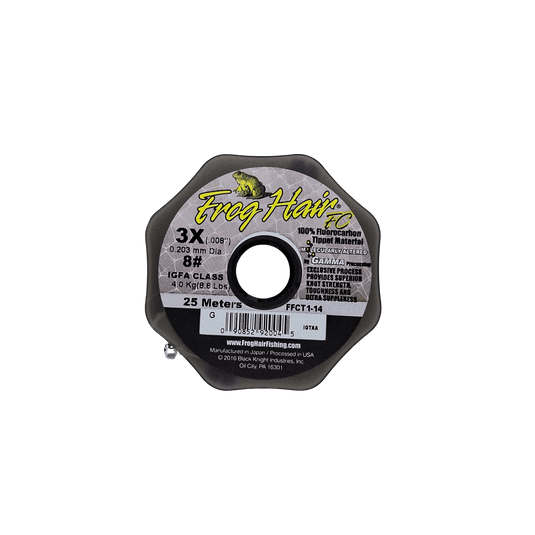 GAMMA FLUOROCARBON LINE 8.8LB Gamma Frog Hair Fluorocarbon Tippet Material