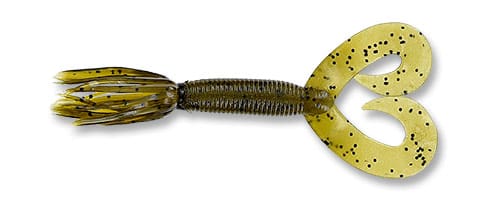 Load image into Gallery viewer, GARY YAMAMOTO CRAWS/CREATURE 2.5" / Green Pumpkin Black Flake Yamamoto Baits DT Hula Grub
