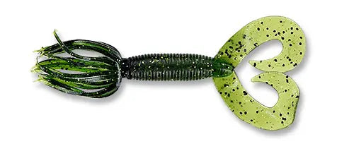 GARY YAMAMOTO CRAWS/CREATURE 5" / Watermlon Black & Red Flake Yamamoto Baits DT Hula Grub