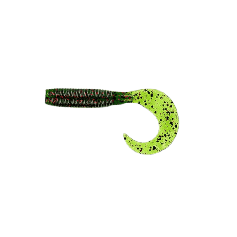 Load image into Gallery viewer, GARY YAMAMOTO GRUB 5" / Watermelon w/large Black, small Red (208) Gary Yamamoto Original Grub
