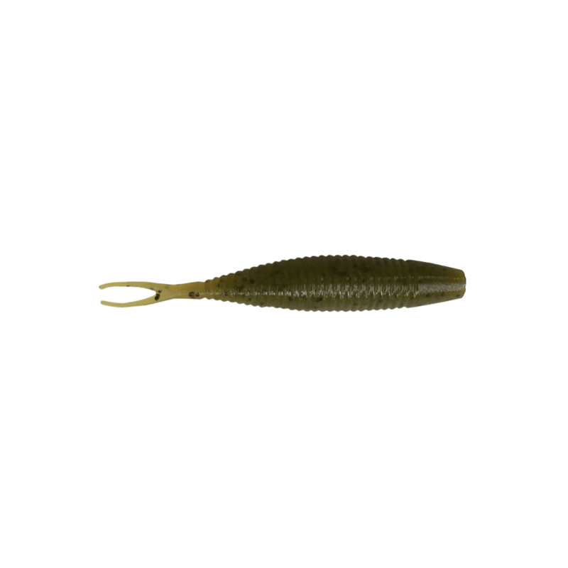 Load image into Gallery viewer, GARY YAMAMOTO MINNOWS/SHADS 4&quot; / Green Pumpkin w/Black Flakes Gary Yamamoto Scope Shad
