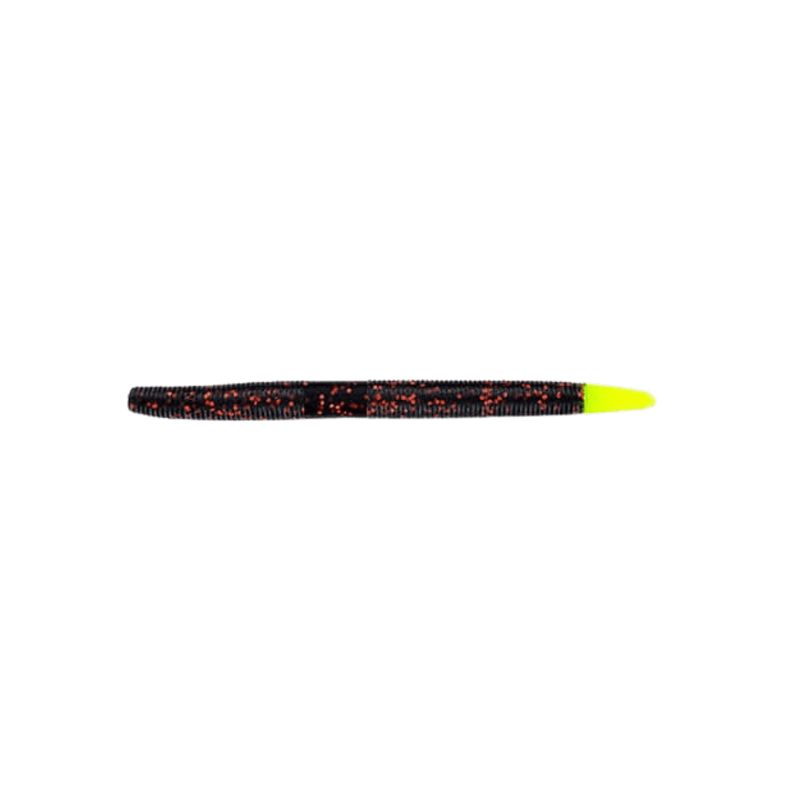 Load image into Gallery viewer, GARY YAMAMOTO SENKO 5&quot; / 163 Orange Flake Chartreuse Tip Gary Yamamoto Senko
