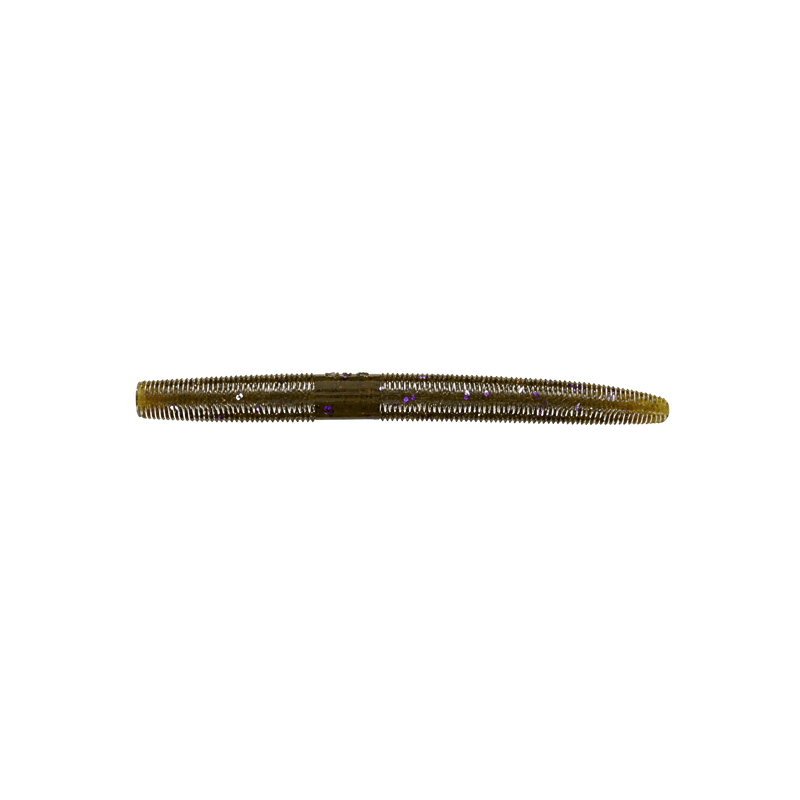 Load image into Gallery viewer, GARY YAMAMOTO SOFT STICK BAITS 4" / 330 - Green Pumpkin w/Purple Copper Flake Yamamoto Baits 4" Senko
