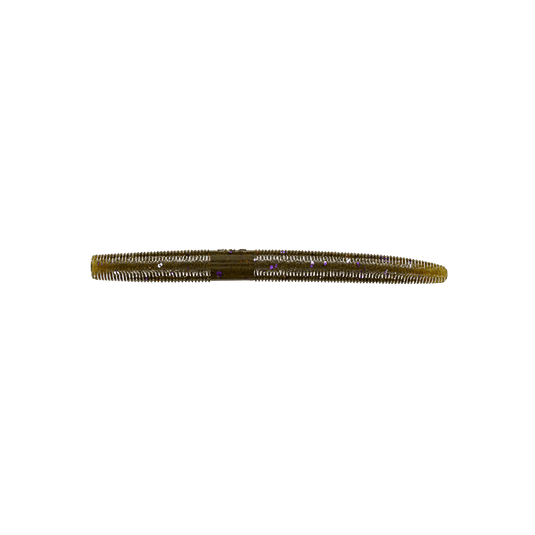 GARY YAMAMOTO SOFT STICK BAITS 4" / 330 - Green Pumpkin w/Purple Copper Flake Yamamoto Baits 4" Senko