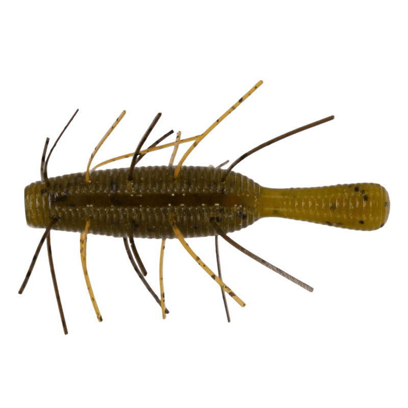 Load image into Gallery viewer, GARY YAMAMOTO URCHIN / DICE BAITS 2.5 / 2970-Green Pumpkin Orange Skirt Yamamoto Baits Fuzzy Nuki
