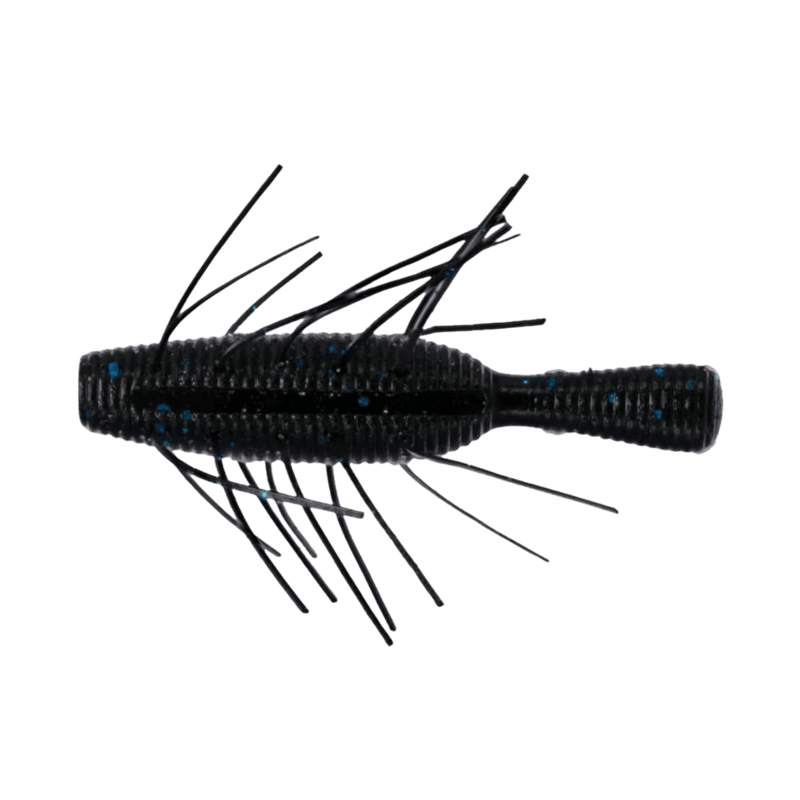 Load image into Gallery viewer, GARY YAMAMOTO URCHIN / DICE BAITS 2.5 / Black Blue Flake Yamamoto Baits Fuzzy Nuki
