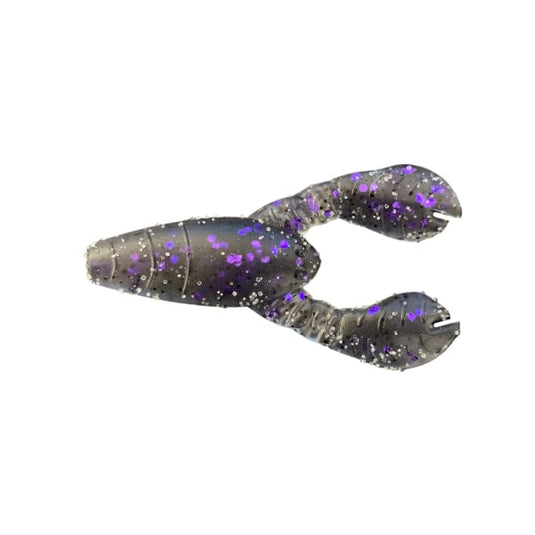 GREAT LAKES FINESSE CRAWS/CREATURE 2.1" / Smoke Clear Purple Flake Great Lakes Finesse Snack Craw