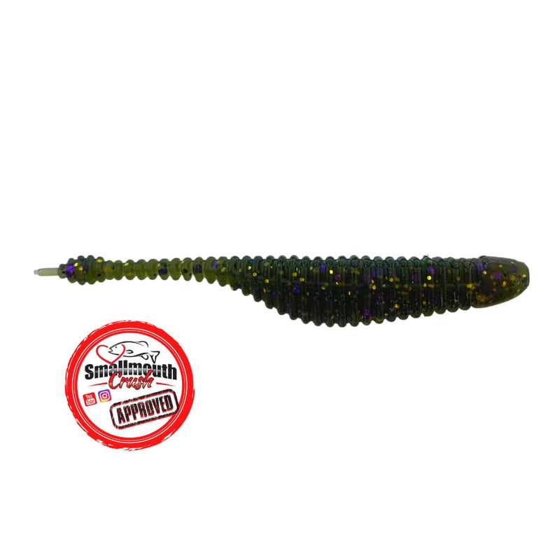Load image into Gallery viewer, GREAT LAKES FINESSE DROP SHOT 2.75&quot; / Green Pump Purp Fl Great Lakes Finesse Drop Minnow
