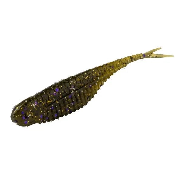 Load image into Gallery viewer, GREAT LAKES FINESSE DROP SHOT 2.75&quot; / Green Pump Purple  Flake Great Lakes Finesse Hover Minnow
