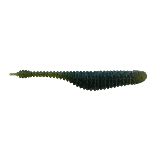 GREAT LAKES FINESSE DROP SHOT 2.75" / Green Pumpkin Great Lakes Finesse Drop Minnow