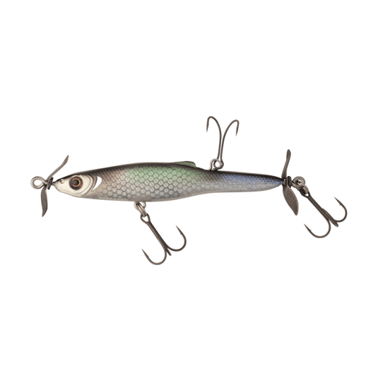 GREAT LAKES FINESSE SPINNERBAIT/BUZZBAIT 70MM / Ghost Shad Great Lakes Finesse Stay-Pinned Spybait