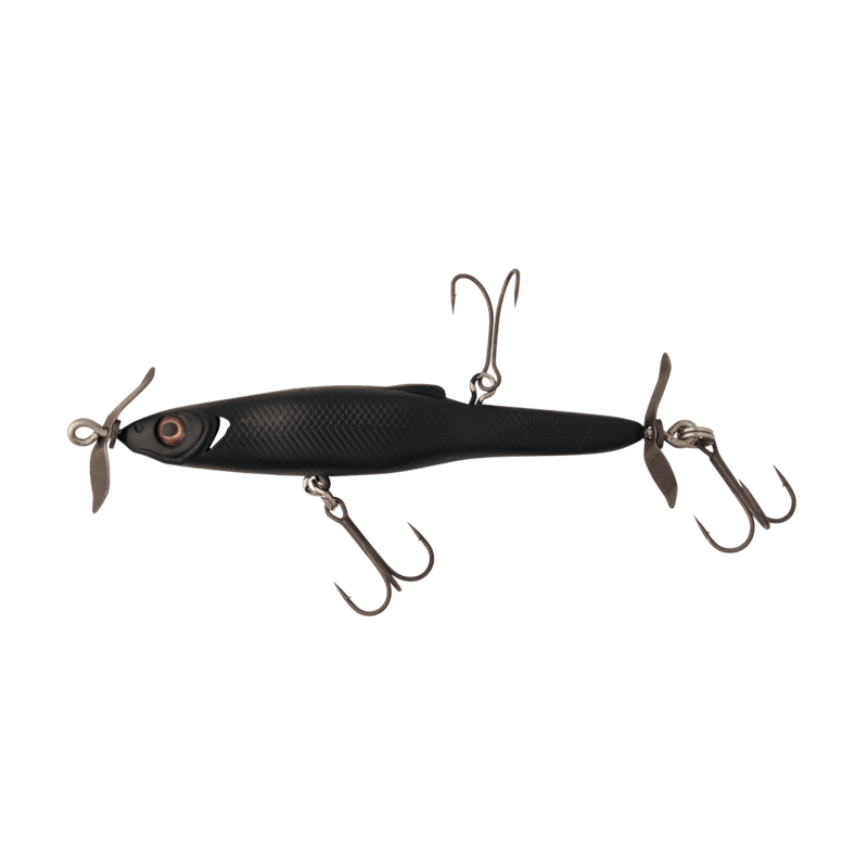 Load image into Gallery viewer, GREAT LAKES FINESSE SPINNERBAIT/BUZZBAIT 70MM / Matte Black Great Lakes Finesse Stay-Pinned Spybait
