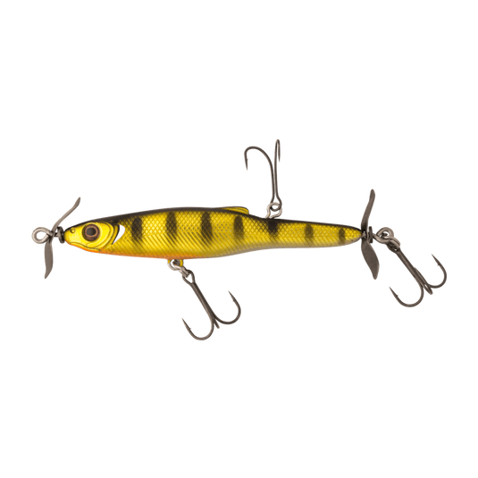 GREAT LAKES FINESSE SPINNERBAIT/BUZZBAIT 70MM / Matte Perch Great Lakes Finesse Stay-Pinned Spybait