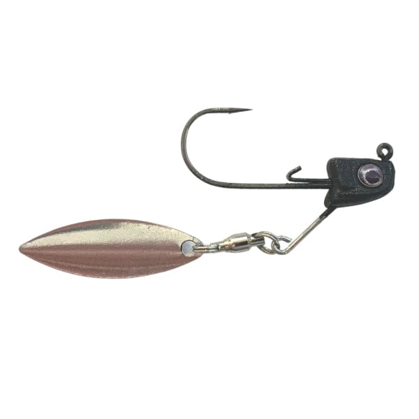 Load image into Gallery viewer, GREAT LAKES FINESSE SWIMBAIT JIGS 3-16 / Matte Black Great Lakes Finesse Sneaky Underspin Jig
