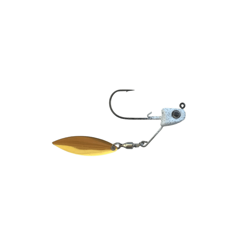 Load image into Gallery viewer, GREAT LAKES FINESSE SWIMBAIT JIGS White Shad (G) / 3-16 / 1-0 Great Lakes Finesse Sneaky Underspin Jig

