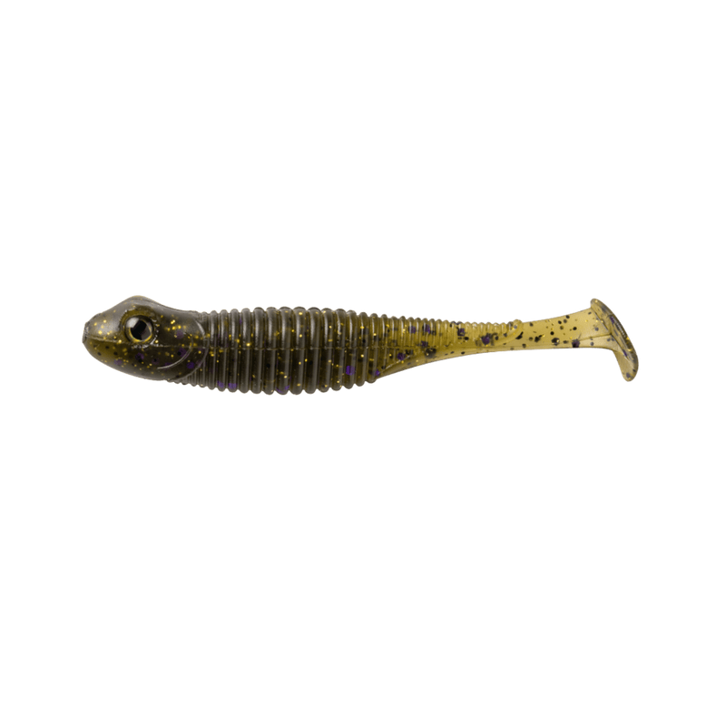 Load image into Gallery viewer, GREAT LAKES FINESSE SWIMBAITS 2.75" / Green Pumpkin Great Lakes Finesse Dropkick Shad
