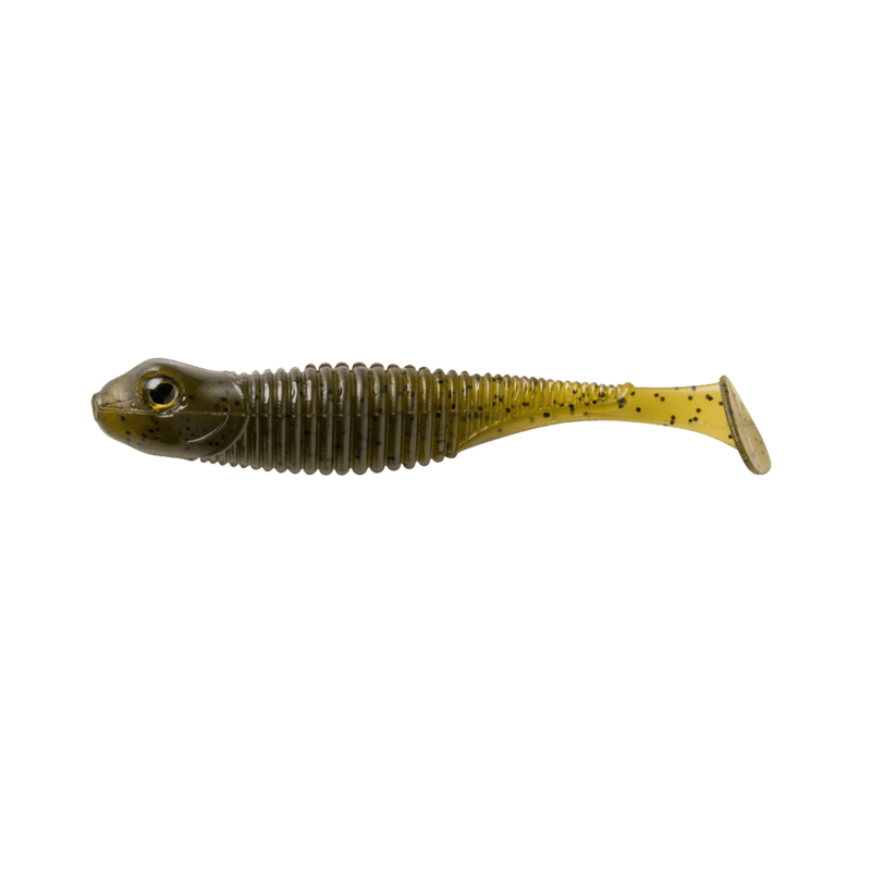 Load image into Gallery viewer, GREAT LAKES FINESSE SWIMBAITS 2.75" / Green Pumpkin Purple Great Lakes Finesse Dropkick Shad

