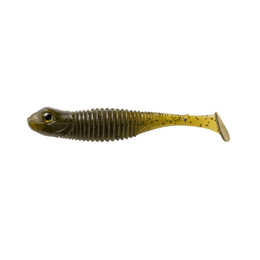 GREAT LAKES FINESSE SWIMBAITS 2.75" / Green Pumpkin Purple Great Lakes Finesse Dropkick Shad