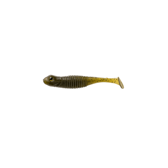 GREAT LAKES FINESSE SWIMBAITS 2.75" / Green Pumpkin Purple Great Lakes Finesse Dropkick Shad 2.75"