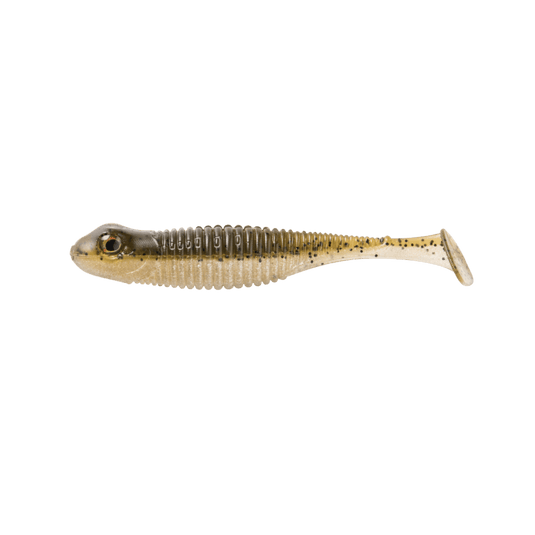GREAT LAKES FINESSE SWIMBAITS 3.25" / Green Pumpkin Shad Great Lakes Finesse Dropkick Shad