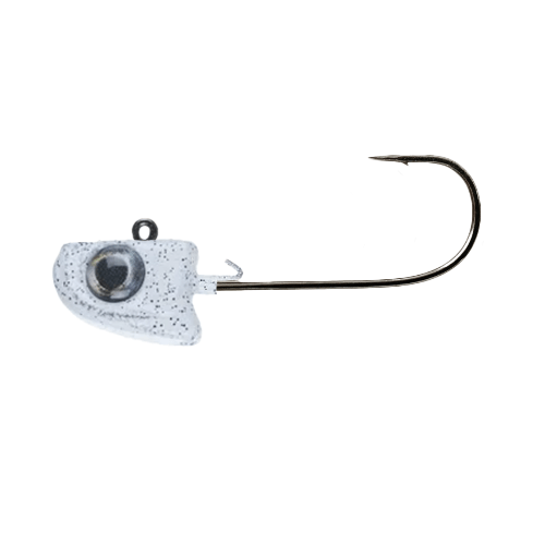 GREAT LAKES FINESSE WALLEYE/PERCH JIGS 1-4 / White Shad Great Lakes Finesse Hanging Head Jig
