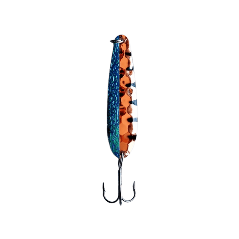 Load image into Gallery viewer, GREAT LAKES SPOON 3.25 COPPER Blue Chilly Willy Great Lakes Spoon Copper Walleye Series
