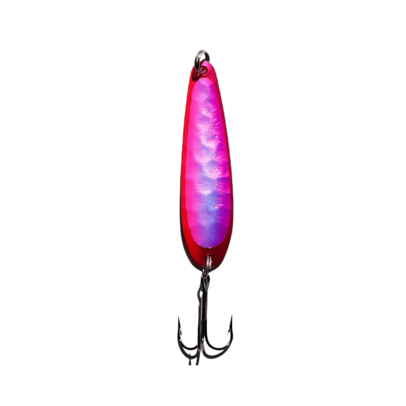 Load image into Gallery viewer, GREAT LAKES SPOON 3.25 COPPER Pink &amp; Purple Great Lakes Spoon Copper Walleye Series
